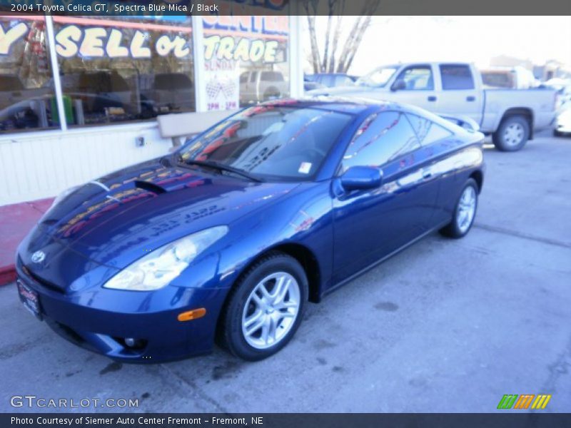 Spectra Blue Mica / Black 2004 Toyota Celica GT