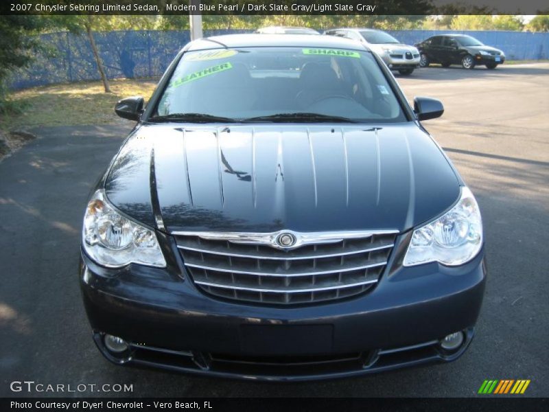 Modern Blue Pearl / Dark Slate Gray/Light Slate Gray 2007 Chrysler Sebring Limited Sedan