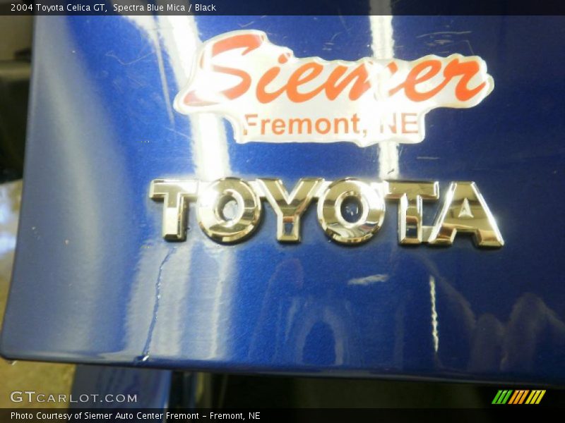 Spectra Blue Mica / Black 2004 Toyota Celica GT