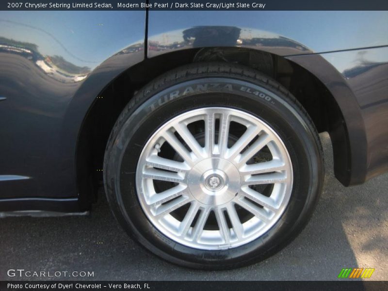 Modern Blue Pearl / Dark Slate Gray/Light Slate Gray 2007 Chrysler Sebring Limited Sedan