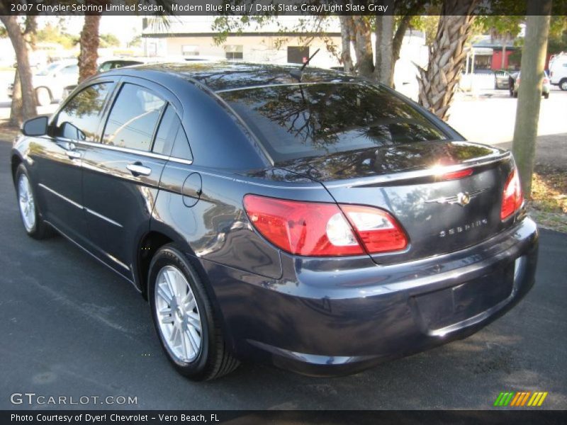 Modern Blue Pearl / Dark Slate Gray/Light Slate Gray 2007 Chrysler Sebring Limited Sedan