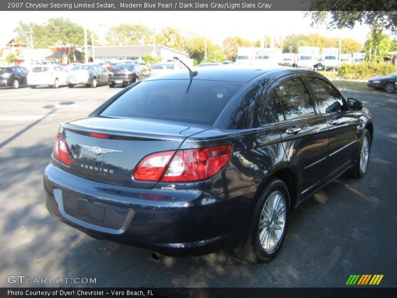 Modern Blue Pearl / Dark Slate Gray/Light Slate Gray 2007 Chrysler Sebring Limited Sedan