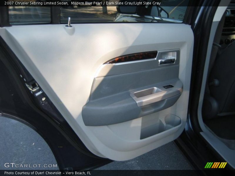 Modern Blue Pearl / Dark Slate Gray/Light Slate Gray 2007 Chrysler Sebring Limited Sedan
