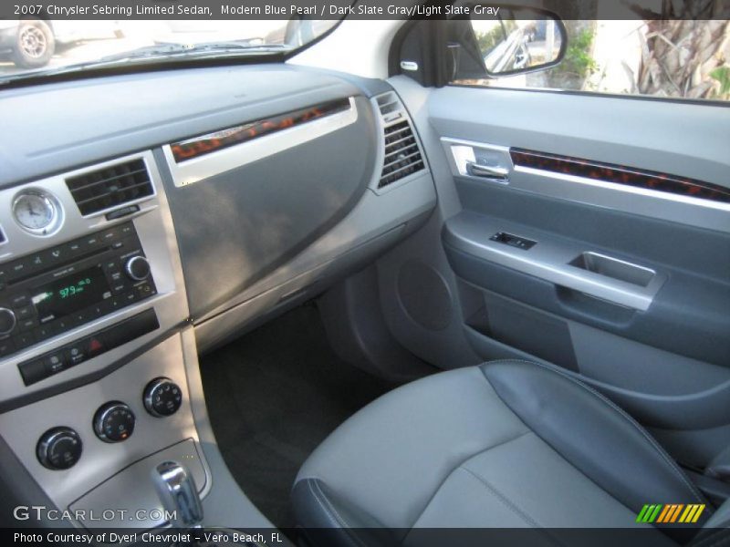 Modern Blue Pearl / Dark Slate Gray/Light Slate Gray 2007 Chrysler Sebring Limited Sedan