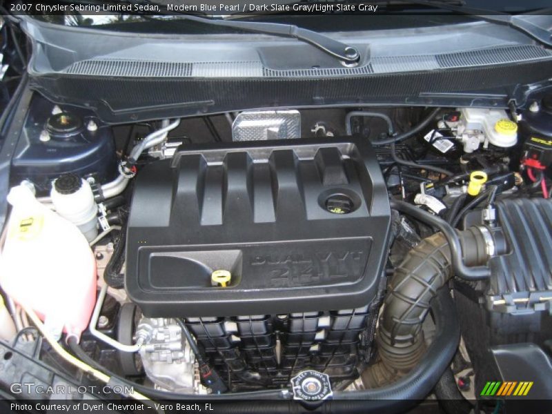 Modern Blue Pearl / Dark Slate Gray/Light Slate Gray 2007 Chrysler Sebring Limited Sedan