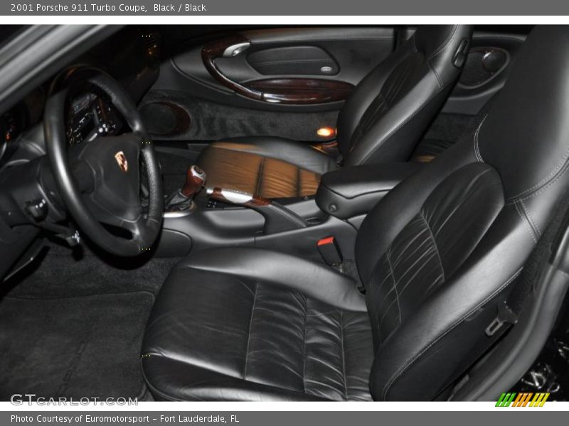 Black / Black 2001 Porsche 911 Turbo Coupe
