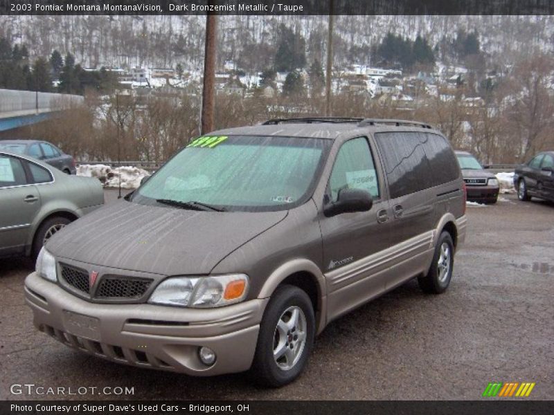 Dark Bronzemist Metallic / Taupe 2003 Pontiac Montana MontanaVision