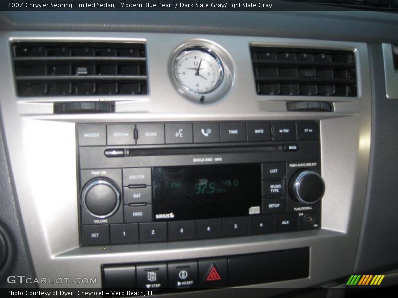 Modern Blue Pearl / Dark Slate Gray/Light Slate Gray 2007 Chrysler Sebring Limited Sedan