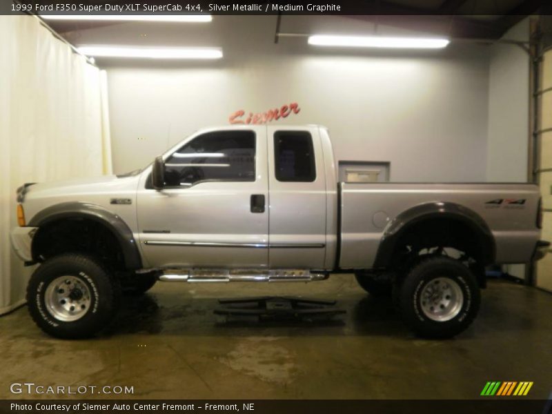 Silver Metallic / Medium Graphite 1999 Ford F350 Super Duty XLT SuperCab 4x4