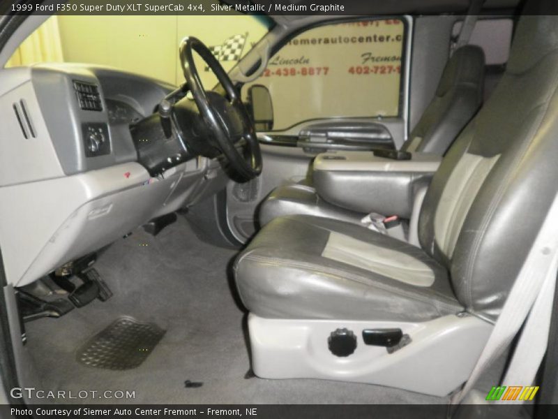 Silver Metallic / Medium Graphite 1999 Ford F350 Super Duty XLT SuperCab 4x4