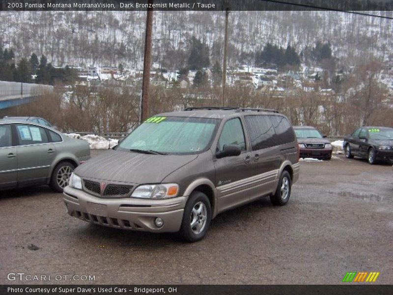 Dark Bronzemist Metallic / Taupe 2003 Pontiac Montana MontanaVision