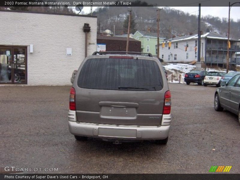 Dark Bronzemist Metallic / Taupe 2003 Pontiac Montana MontanaVision