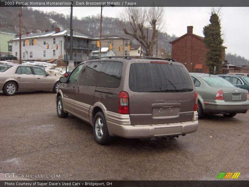 Dark Bronzemist Metallic / Taupe 2003 Pontiac Montana MontanaVision