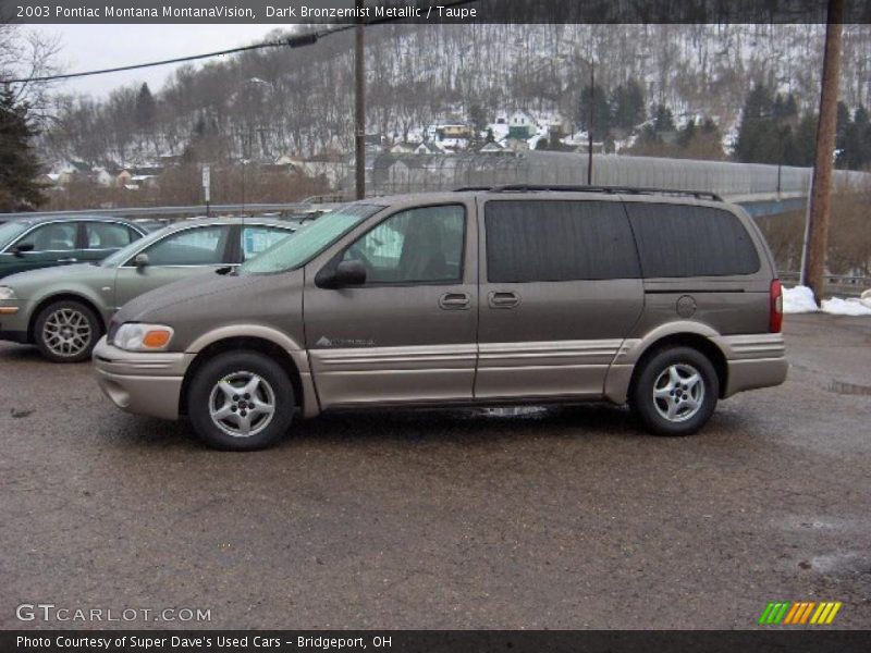 Dark Bronzemist Metallic / Taupe 2003 Pontiac Montana MontanaVision