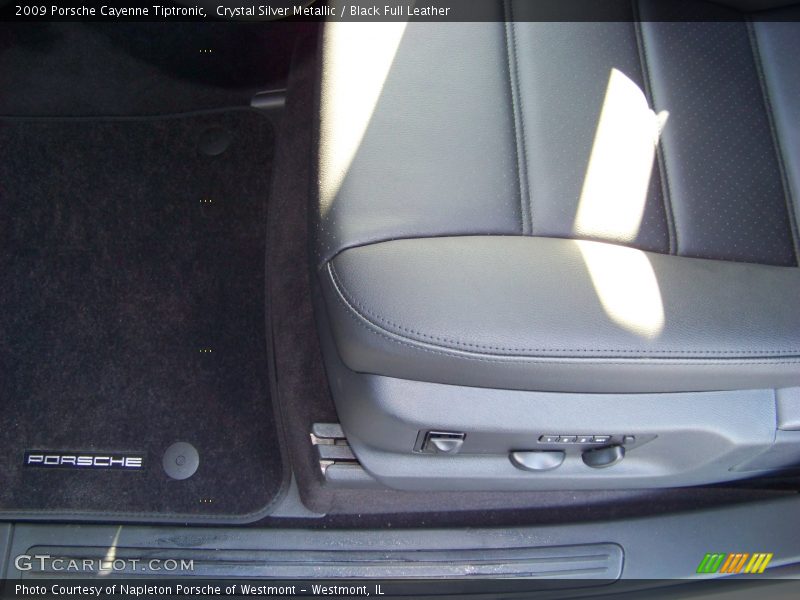 Crystal Silver Metallic / Black Full Leather 2009 Porsche Cayenne Tiptronic