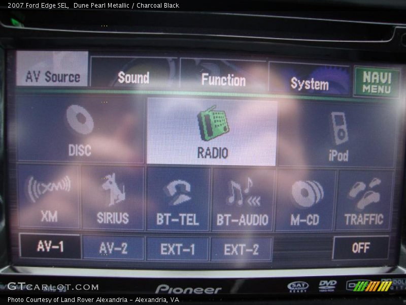 Dune Pearl Metallic / Charcoal Black 2007 Ford Edge SEL