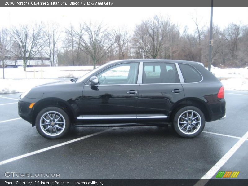 Black / Black/Steel Grey 2006 Porsche Cayenne S Titanium
