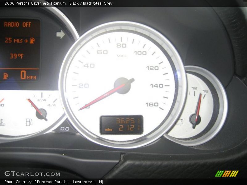 Black / Black/Steel Grey 2006 Porsche Cayenne S Titanium