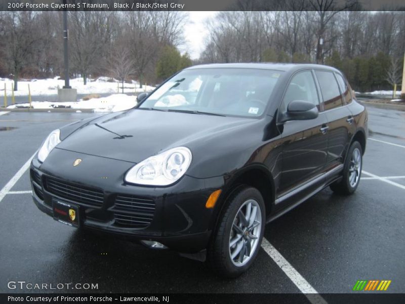 Black / Black/Steel Grey 2006 Porsche Cayenne S Titanium