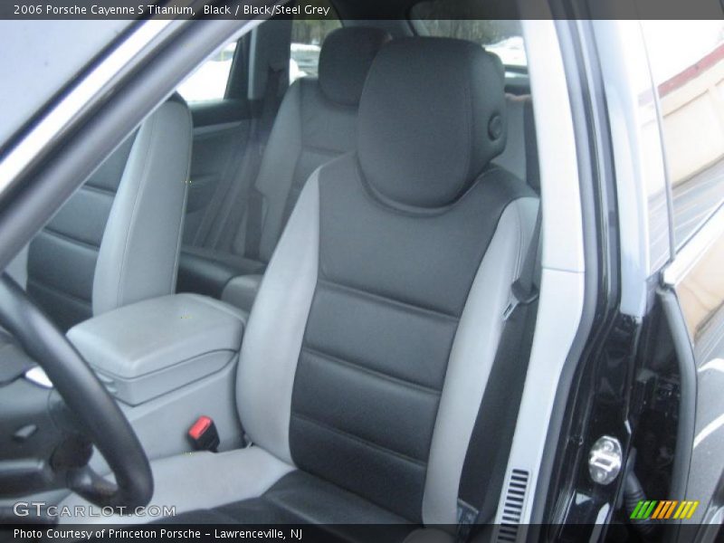 Black / Black/Steel Grey 2006 Porsche Cayenne S Titanium