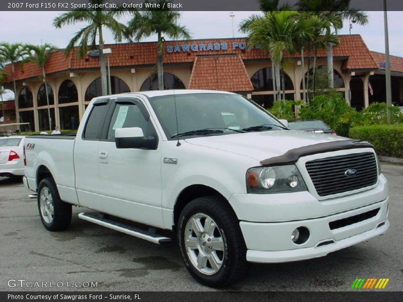 Oxford White / Black 2007 Ford F150 FX2 Sport SuperCab