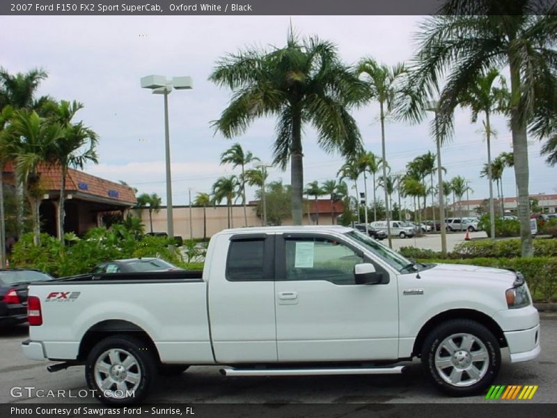 Oxford White / Black 2007 Ford F150 FX2 Sport SuperCab