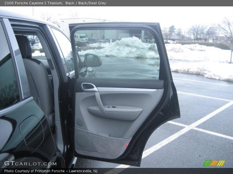 Black / Black/Steel Grey 2006 Porsche Cayenne S Titanium