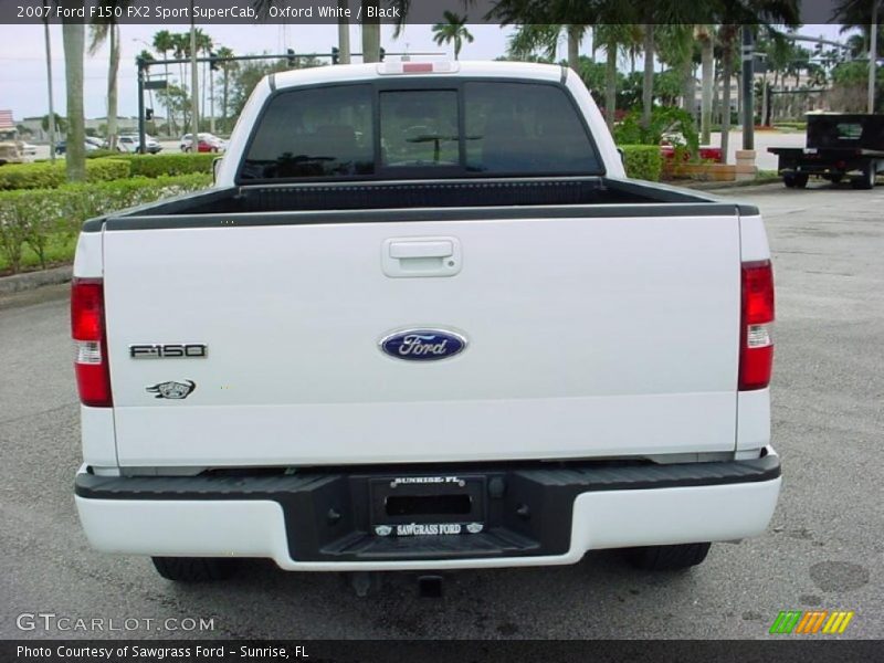 Oxford White / Black 2007 Ford F150 FX2 Sport SuperCab