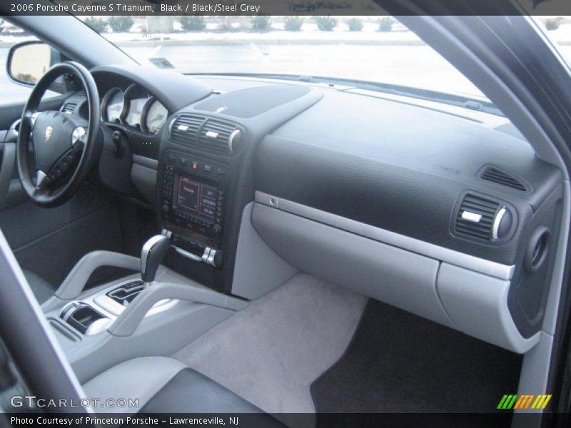 Black / Black/Steel Grey 2006 Porsche Cayenne S Titanium
