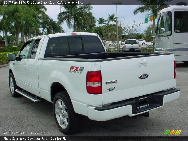 Oxford White / Black 2007 Ford F150 FX2 Sport SuperCab