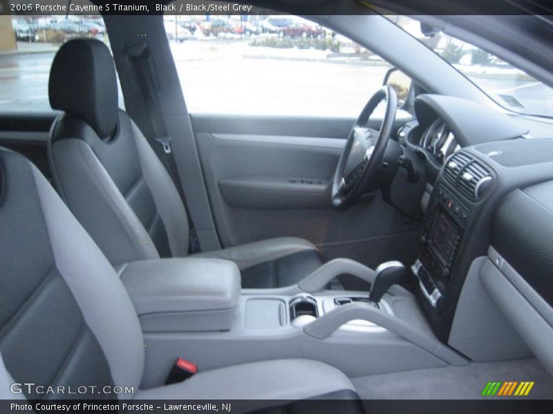 Black / Black/Steel Grey 2006 Porsche Cayenne S Titanium