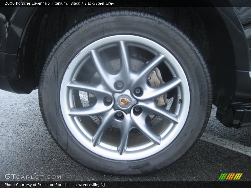 Black / Black/Steel Grey 2006 Porsche Cayenne S Titanium