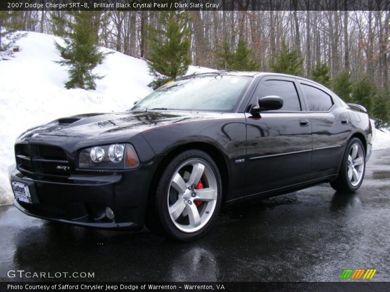 Brilliant Black Crystal Pearl / Dark Slate Gray 2007 Dodge Charger SRT-8