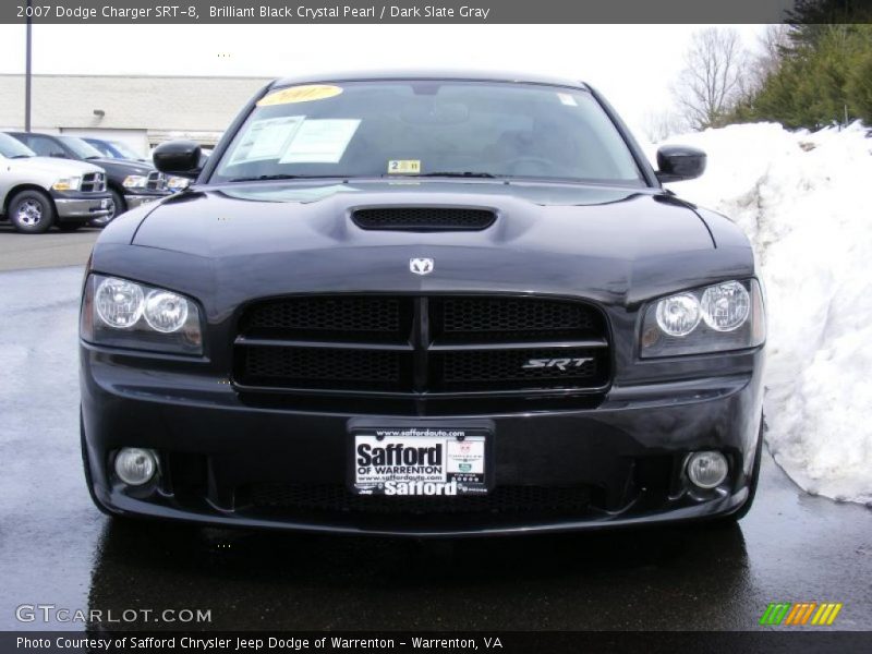 Brilliant Black Crystal Pearl / Dark Slate Gray 2007 Dodge Charger SRT-8