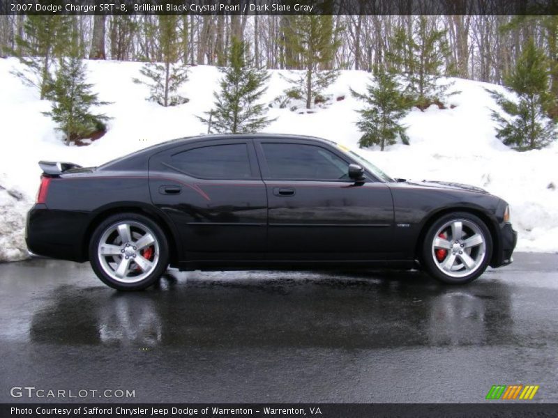 Brilliant Black Crystal Pearl / Dark Slate Gray 2007 Dodge Charger SRT-8