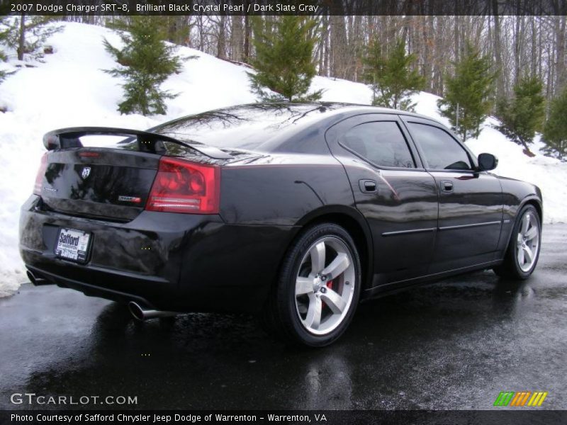 Brilliant Black Crystal Pearl / Dark Slate Gray 2007 Dodge Charger SRT-8
