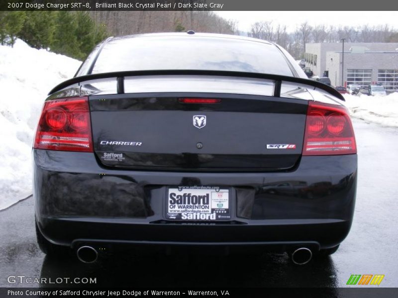 Brilliant Black Crystal Pearl / Dark Slate Gray 2007 Dodge Charger SRT-8