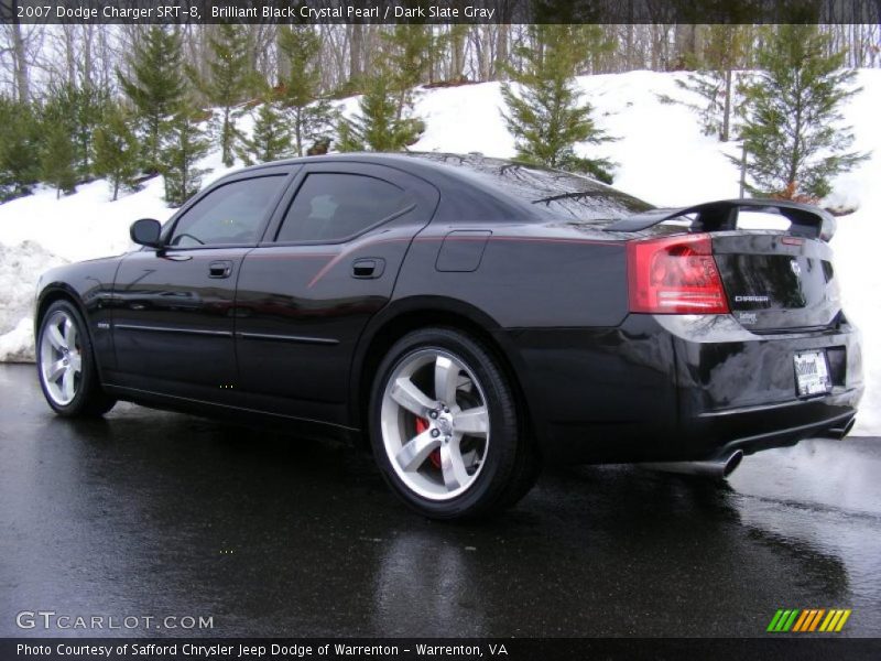 Brilliant Black Crystal Pearl / Dark Slate Gray 2007 Dodge Charger SRT-8