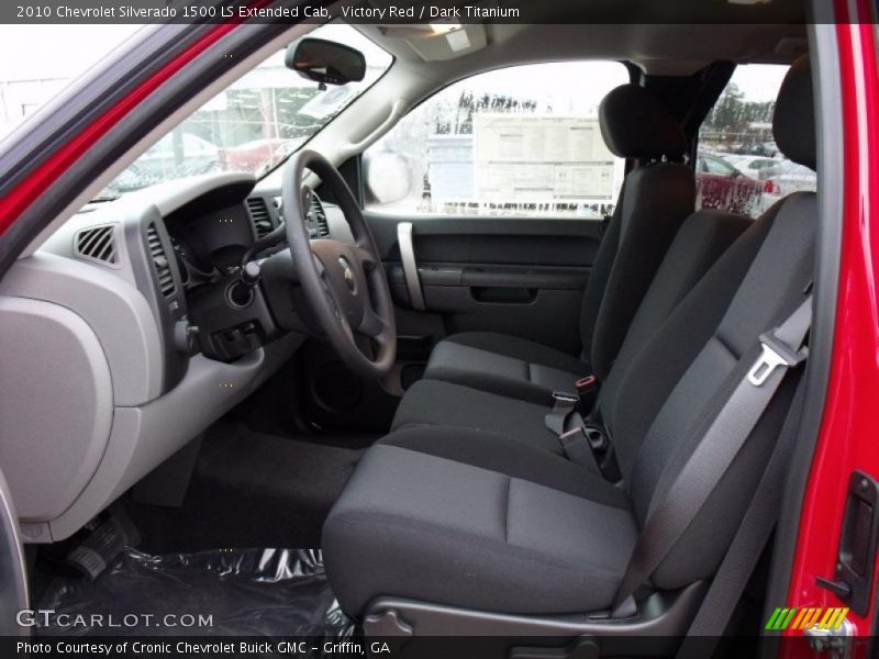 Victory Red / Dark Titanium 2010 Chevrolet Silverado 1500 LS Extended Cab