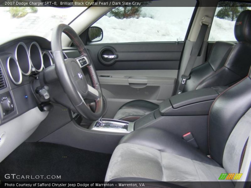Brilliant Black Crystal Pearl / Dark Slate Gray 2007 Dodge Charger SRT-8