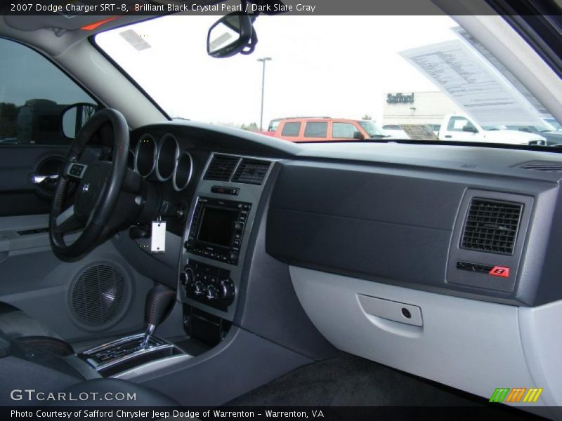 Brilliant Black Crystal Pearl / Dark Slate Gray 2007 Dodge Charger SRT-8