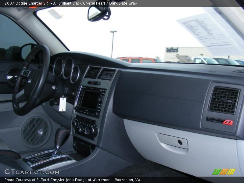 Brilliant Black Crystal Pearl / Dark Slate Gray 2007 Dodge Charger SRT-8