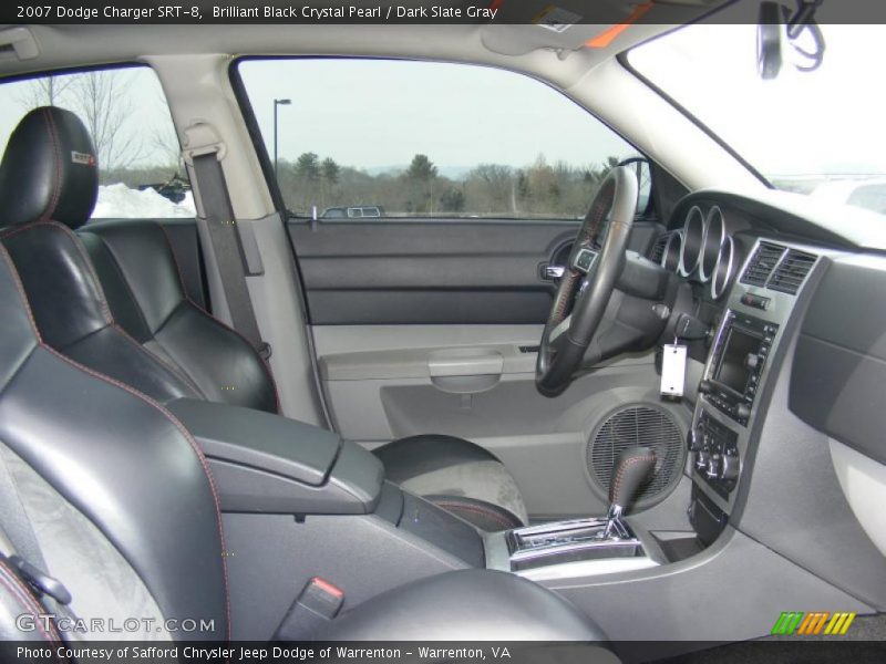 Brilliant Black Crystal Pearl / Dark Slate Gray 2007 Dodge Charger SRT-8