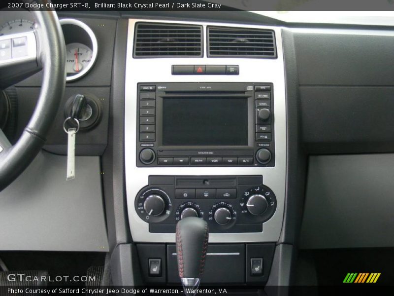Brilliant Black Crystal Pearl / Dark Slate Gray 2007 Dodge Charger SRT-8