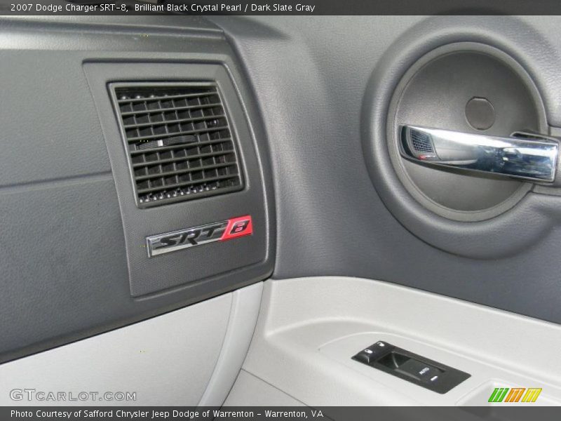 Brilliant Black Crystal Pearl / Dark Slate Gray 2007 Dodge Charger SRT-8