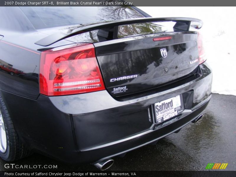 Brilliant Black Crystal Pearl / Dark Slate Gray 2007 Dodge Charger SRT-8