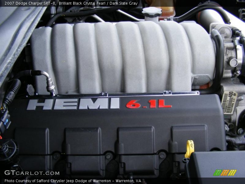 Brilliant Black Crystal Pearl / Dark Slate Gray 2007 Dodge Charger SRT-8