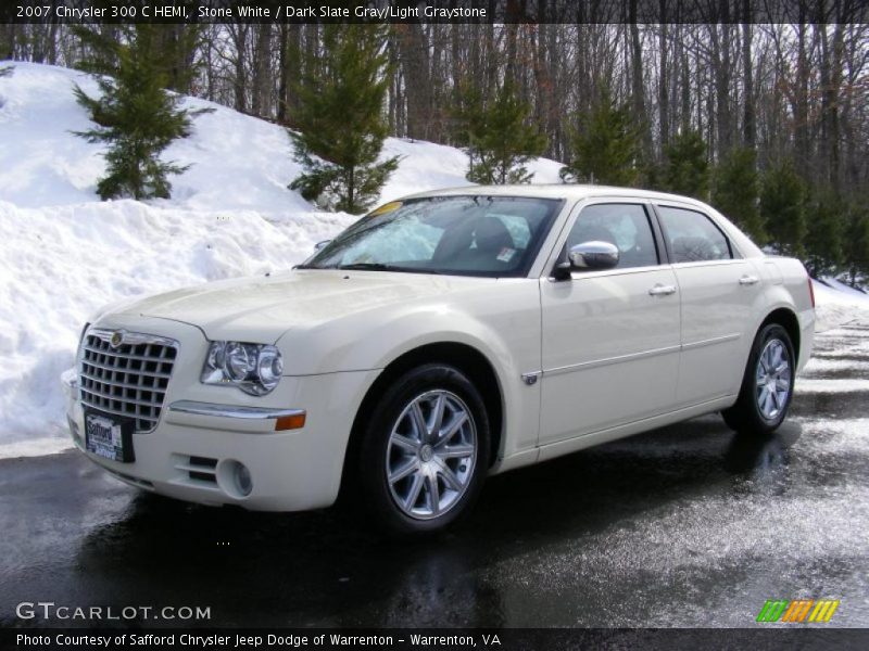 Stone White / Dark Slate Gray/Light Graystone 2007 Chrysler 300 C HEMI