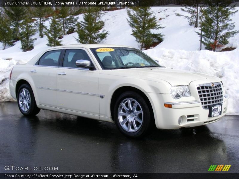 Stone White / Dark Slate Gray/Light Graystone 2007 Chrysler 300 C HEMI