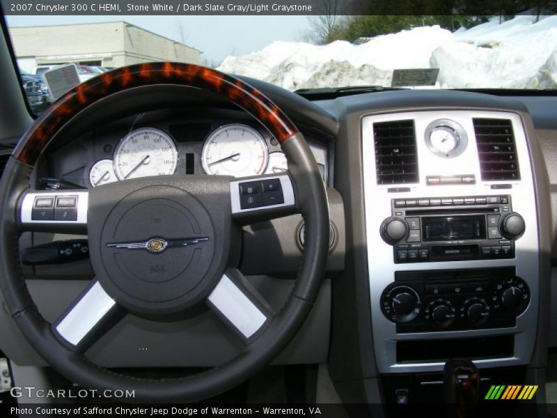 Stone White / Dark Slate Gray/Light Graystone 2007 Chrysler 300 C HEMI
